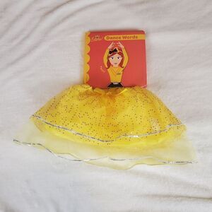 The Wiggles Emma Dance Words Book & Yellow Sequin Tutu